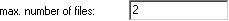 max. number of files: 2